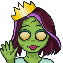 Exom QUEEN HI zombie girl emote