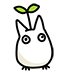 Sn0wycat totoro leaf small 2 badge