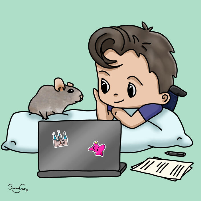 Jami scriptwriting logo degu mo chibi