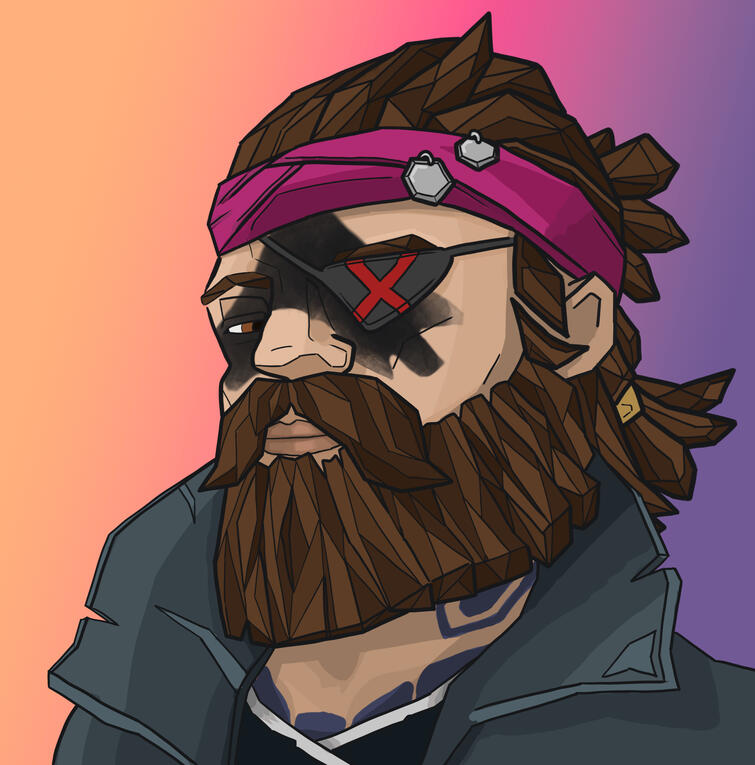 meksmun pirate portrait sea of theives